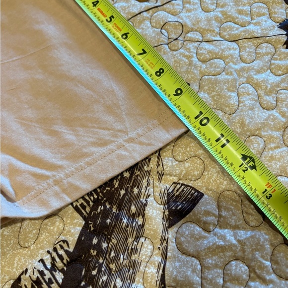 Tan Graphic T-Shirt with Love Design dog Christmas theme - Picture 7 of 7